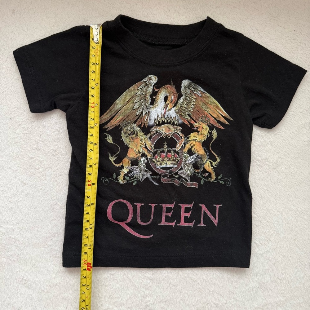 Queen Official Merch Graphic Kids Black T-Shirt 12M - Picture 2 of 3